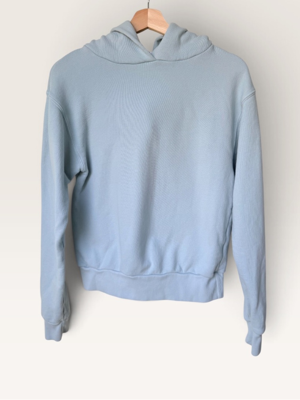 Perfectwhitetee Heart Hoodie Sweatshirt Light Blue XS